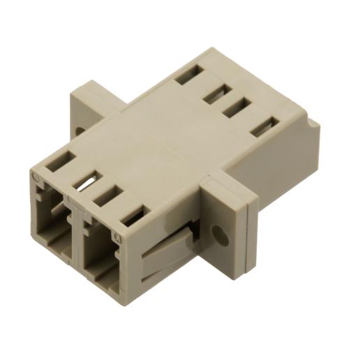 Picture of Fiber Optic Adapter, LC Duplex, low-profile, with flange, Beige