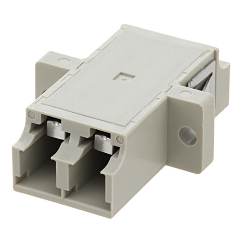 Picture of LC Shutter Coupler, Duplex, With Flange, Beige
