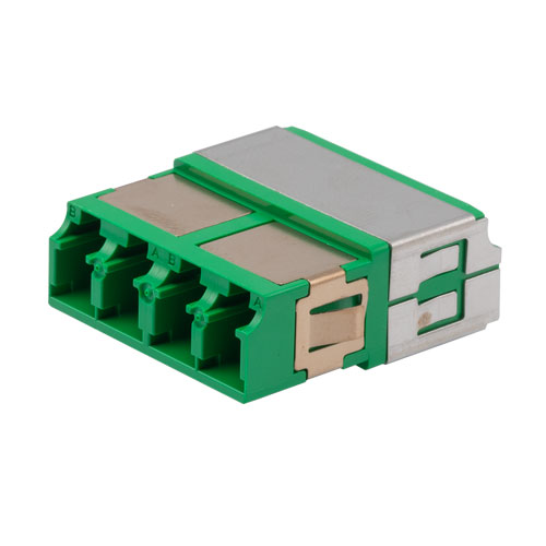 Fiber Coupler, LC/LC Quad, Translucent Internal Shutter, Side Spring ...
