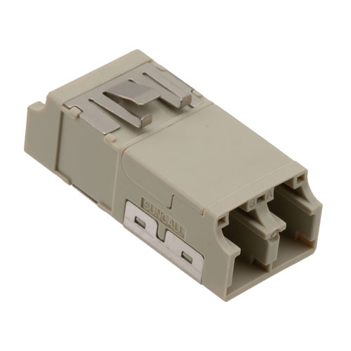 Fiber Coupler, LC/LC SlimLine Duplex, Translucent Internal Shutter ...