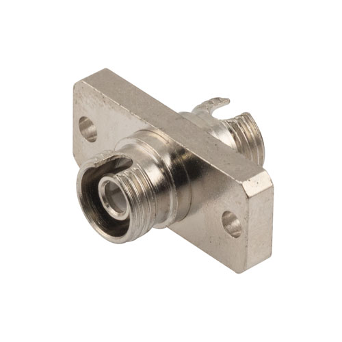 Picture of Fiber Optic Economy Coupler, FC/APC, simplex single mode, copper body, ceramic sleeve, rectangular flange