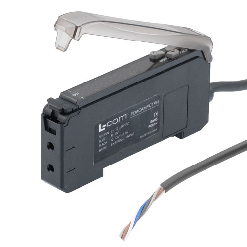 Fiber Optic Sensor Amplifier Single output PNP with light compensation