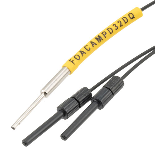 Fiber Optic Sensor Cable, 2M Sideview, Diffuse Reflection, R25 POF, M3