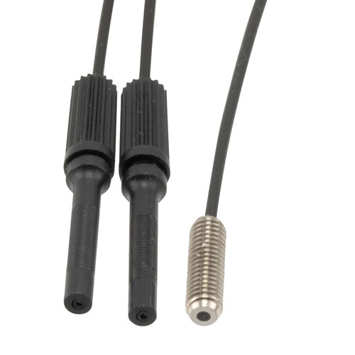 Fiber Optic Sensor Cable, 1M Small Bend Radius, Diffuse Reflection, R4 POF, Threaded M3