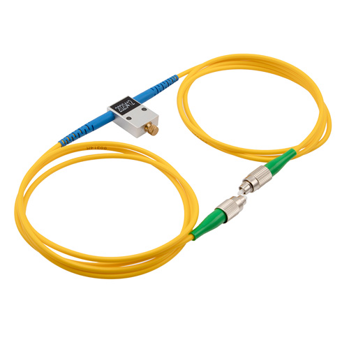 Picture of Fiber Variable Optical Attenuator 1-60dB, 1310 or 1550nm, FC/APC, 1M input/output cables 3mm jacket