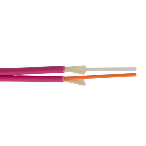 Picture of Round Duplex Optical Cable, 50/125 40/100GB OM4, LSZH Rated, 2.0mm, Continuous Run