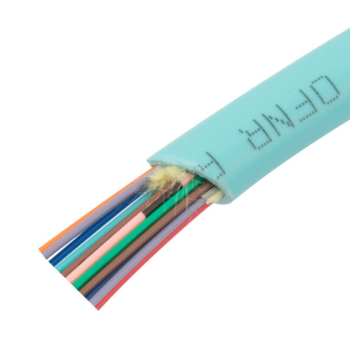 Picture of Indoor Multi-Fiber Distribution Cable, 24 Fiber, 50/125 10GB OM3, Riser Rated