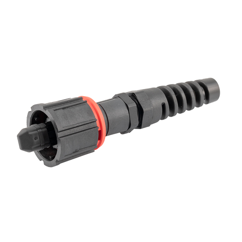 Picture of IP68 Series MPO Connector 12 Fiber, MMF Low Loss, Male, 6.0mm Crimp Option