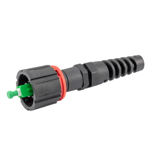 Picture of IP68 Rated SC Connector, SMF, APC, 4.8mm Crimp Sleeve, no Dust Cap