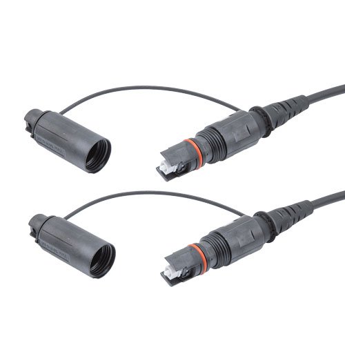 Picture of Fiber Optic Outdoor patch cable, Simplex SMF(G.657.A2), H-Optic SC/APC to H-Optic SC/APC with 5.0mm LSZH jacket, 15M