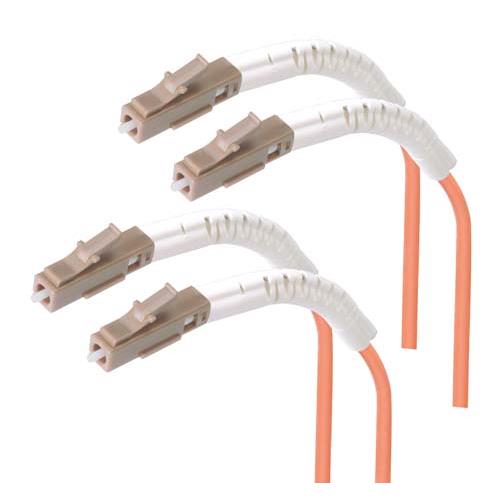 Picture of OM2 50/125, Multimode Fiber Optic LC Flex Boot Assembly, 1.0m