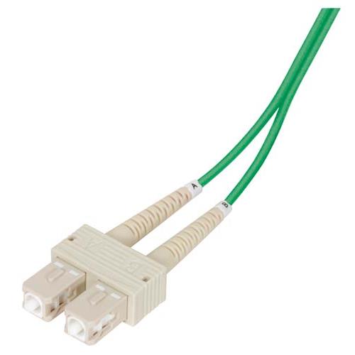 Picture of OM2 50/125, Multimode Fiber Cable, Dual SC / Dual SC, Green 1.0m