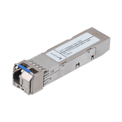 Picture of Fiber Optic Transceiver, SFP, BiDi 1490TX/1310RX, EX SMF 40 km, 1000Base DDM, MSA Compatible
