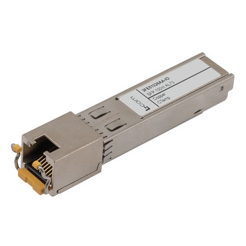 Picture of Fiber Optic Transceiver, SFP, RJ-45, TM Copper 100m, AutoNeg 10/100/1000M, SGMII, Wirebale, Ciena