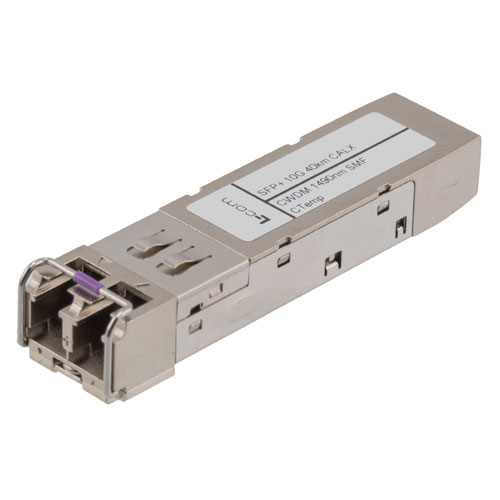 Picture of Fiber Optic Transceiver, SFP+, CWDM 1610nm, ER SMF 40KM, 10G DDM, Calix Compatible