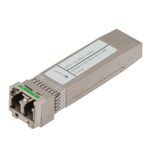 Picture of Fiber Optic Transceiver, SFP+, DWDM, Channel 24, ZR SMF 80KM, 10G DDM, Cisco ONS Compatible