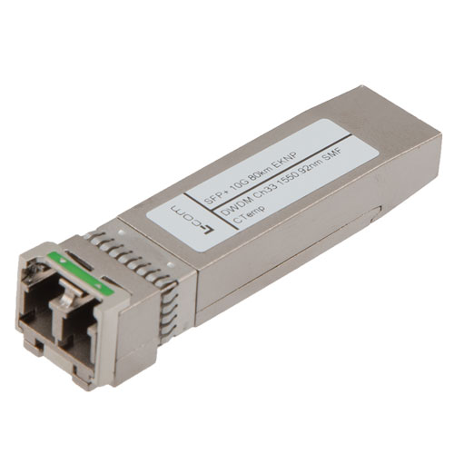 Picture of Fiber Optic Transceiver, SFP+, DWDM, Channel 31, ZR SMF 80KM, 10G DDM, Ekinops Compatible