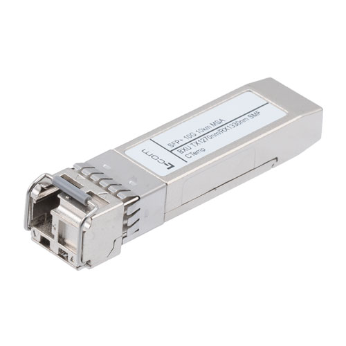 Picture of Fiber Optic Transceiver, SFP+, BiDi 1330TX/1270RX, LR SMF 10 km, 10G DDM, Adtran Compatible