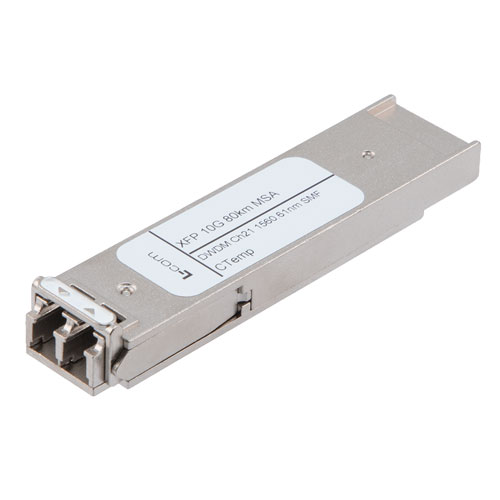Picture of Fiber Optic Transceiver, XFP, DWDM, Channel 20, ZR SMF 80 km, 10G DDM, MSA Compatible