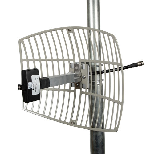 Picture of 2.4 GHz to 2.5 GHz 15 dBi Lightweight Die-cast Grid Antenna TNC Male Connector