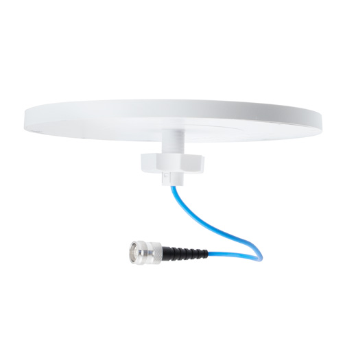 Picture of 617-960 MHz/1350-2700 MHz/3300-3800 MHz/4900-6000 MHz Low PIM Rated H-pol Ceiling Omni DAS Antenna, Low Profile, 4.3-10 Female Connector