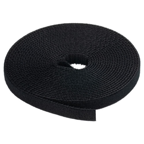 Picture of 1/2 Inch Roll Hook & Loop Cable Ties - 15ft Black