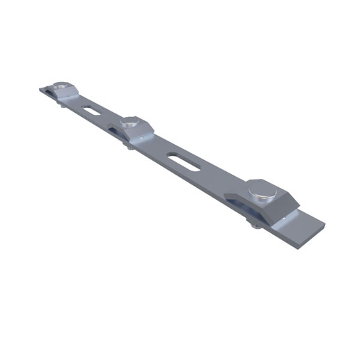 Picture of L-Com Electro Zinc Plated Wire Mesh Cable Tray Strengthening Bar 2pk