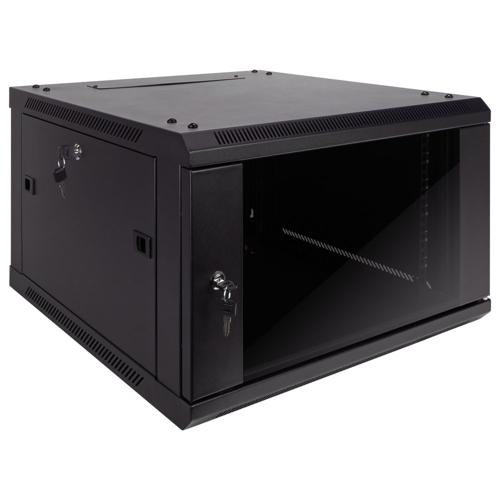 19-inch wide Network Cabinet, 6U, 23.6 inch (600mm) depth, Black