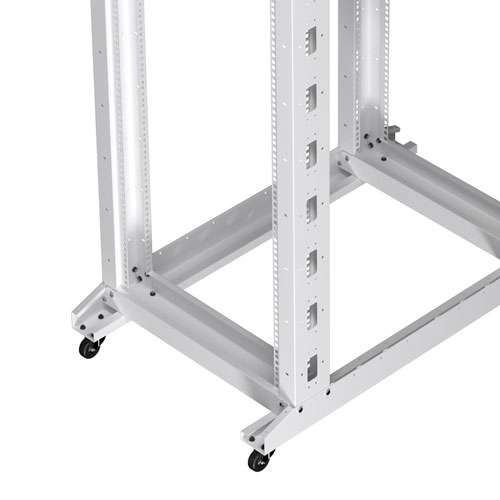 Signaling Racks Rvt 42U adjustable Depth 4-Post open frame network rack RAL9003 -Signal White