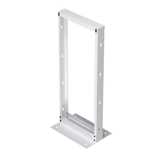 Picture of 25U 2-Post Open Frame Rack RAL9003 -Signal White
