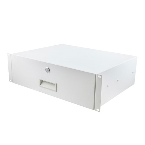 Picture of 19" Rack Mount Drawer 3U 13.7in (350mm)- RAL9003 -Signal White