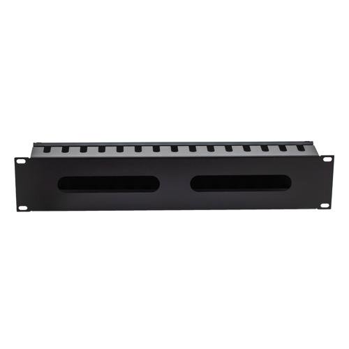 Standard Rack Mountable Cable Manager 2U Cold Rolled Steel Horizontal Cable Manager, Rack Mount