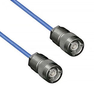 Picture of 1553 TRS Subminiature Plug to TRS Subminiature Plug Cable Assembly using 30-02003-LC Coax, 4 FT