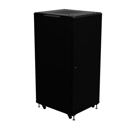27 Inch Rack 27U AV Rack Cabinet, Floor Standing, 28 Inch (700mm) depth, Bundle, Black