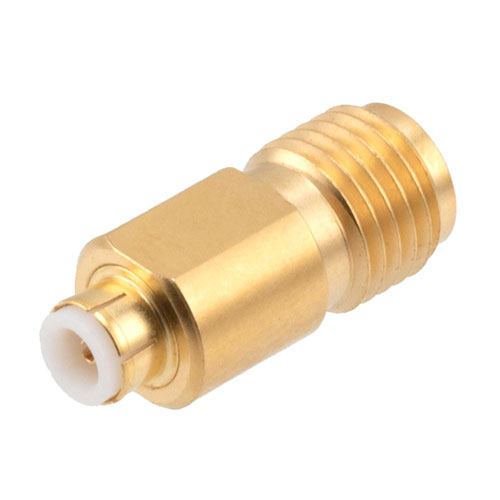 SMA Female to MMBX Plug SnapOn Adapter, With Male Center Contact