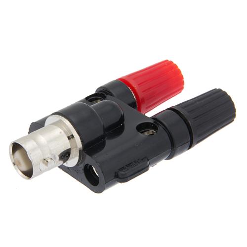 MPJ 17579PL Dual Banana Binding Post To BNC-Male Adapter – Pomona Style