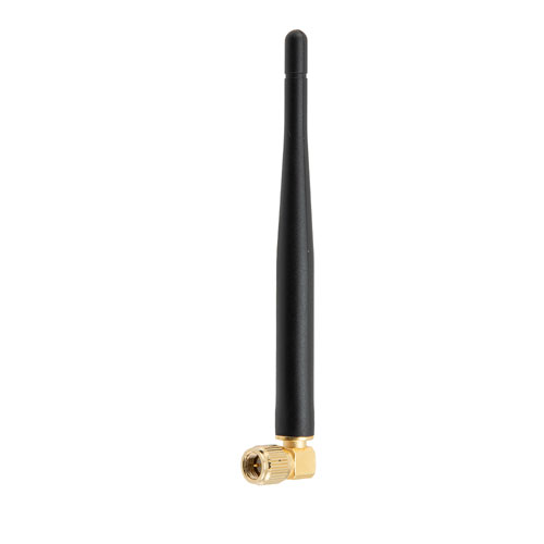 Picture of 2.4 GHz to 5.85 GHz Dual Band Antenna, Monopole, 90-degree angle, SMA Male Connector, 2.1 and 5.47 dBi Gain