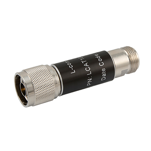 2W/6 dB RF Fixed Attenuator, N Male to N Female Brass Nickel Body Up to 3 GHz LCAT100306