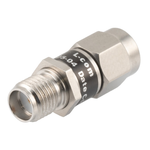 Picture of 2W/4 dB Fixed Attenuator, SMA Male to SMA Female Stainless Steel Body Up to 18 GHz