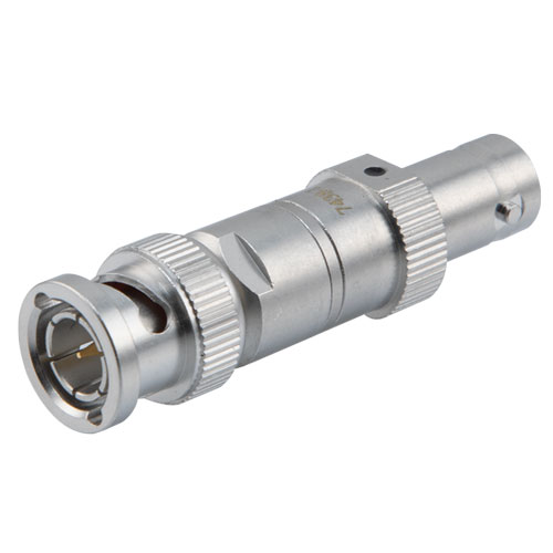 Picture of 2W/1 dB Fixed Attenuator, 75 Ohm BNC Male to 75 Ohm BNC Female Brass Tri-Metal Body Up to 4 GHz