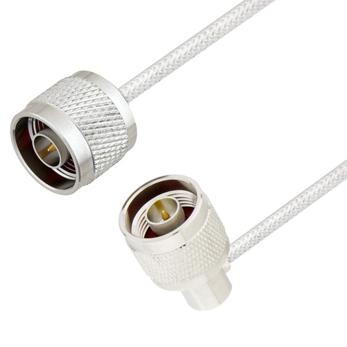 Picture of N Male to N Male Right Angle Cable Assembly using LC085TB Coax, 5 FT
