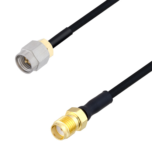 Picture of SMA Male to SMA Female Cable Assembly using LC085TBJ Coax, 6 FT