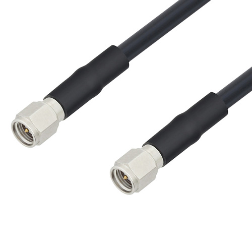 Picture of Low Loss SMA Male to SMA Male Cable Assembly using LMR-195-FR Coax, 2 FT with Times Microwave Components