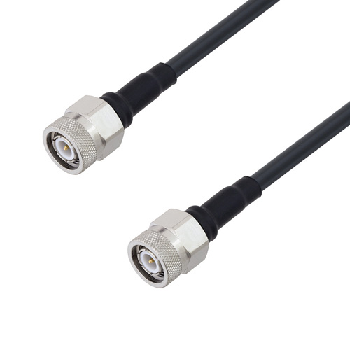 Picture of Low Loss TNC Male to TNC Male Cable Assembly using LMR-195-FR Coax, 4 FT with Times Microwave Components