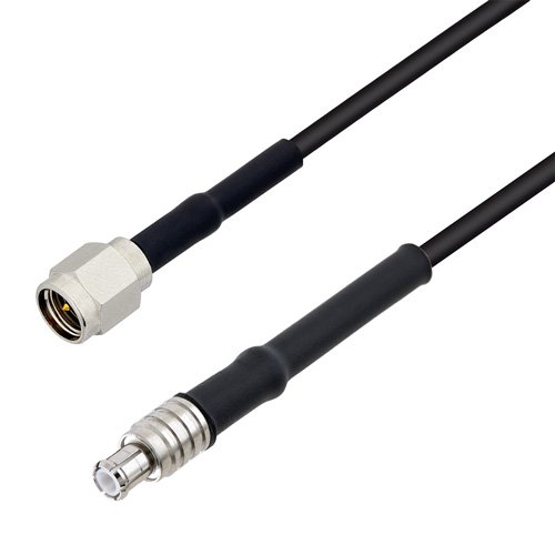 Picture of Low Loss SMA Male to MCX Plug Cable Assembly using 100 Series Coax, 10 FT
