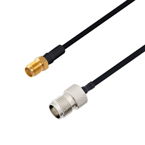 Picture of SMA Female to TNC Female Cable Assembly using LC141TBJ Coax, 1 FT