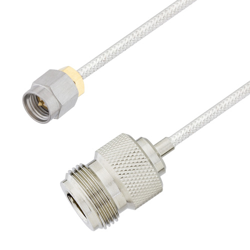Picture of N Female to SMA Male Cable Assembly using LC085TB Coax, 2 FT