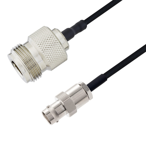Picture of BNC Female to N Female Cable Assembly using LC085TBJ Coax, 1 FT