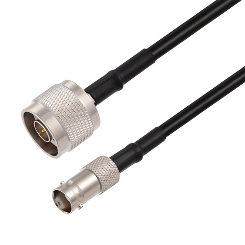 Picture of N Male to BNC Female Cable Assembly using RG58 Coax, 6 FT