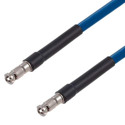 Picture of 75 Ohm 6G SDI HD-BNC Male to HD-BNC Male Cable Assembly using 1694A-BL Coax, 6 FT